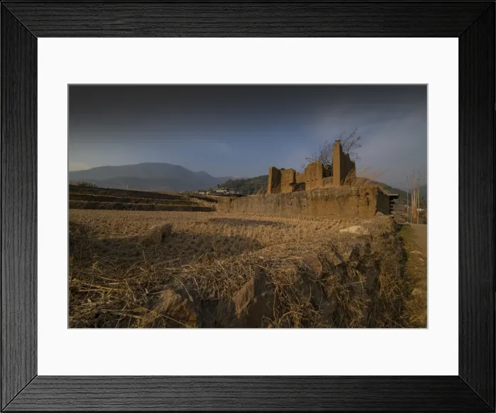 Framed Print : Wangdue Phodrang, Kingdom of Bhutan, Eastern Himalayas