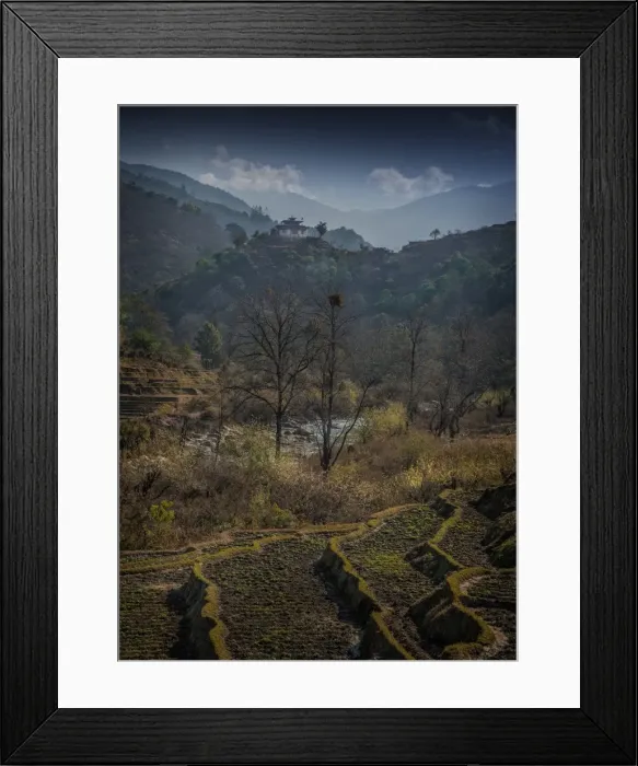 Framed Print : Wangdue Phodrang, Kingdom of Bhutan, Eastern Himalayas