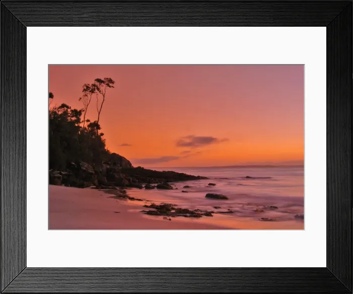 Framed Print : First glow of Dawn, Jervis bay, New South Wales, Australia Framed Print : First glow of Dawn, Jervis bay, New South Wales, Australia
