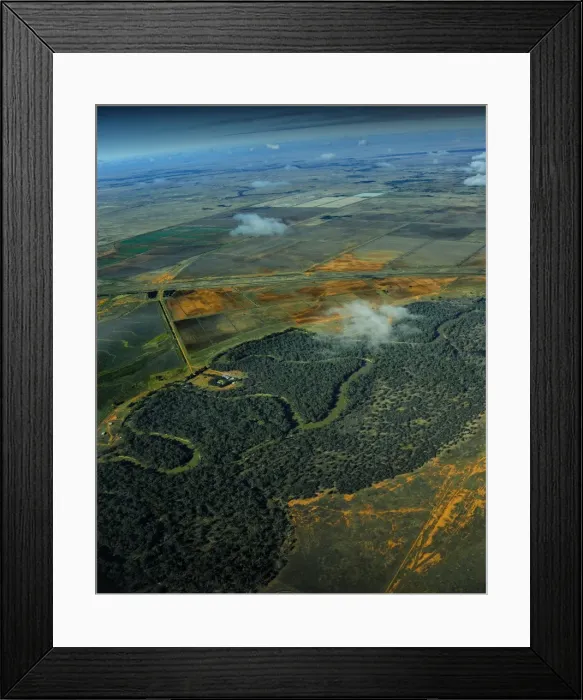 Framed Print : Cropland, central New South Wales, Australia