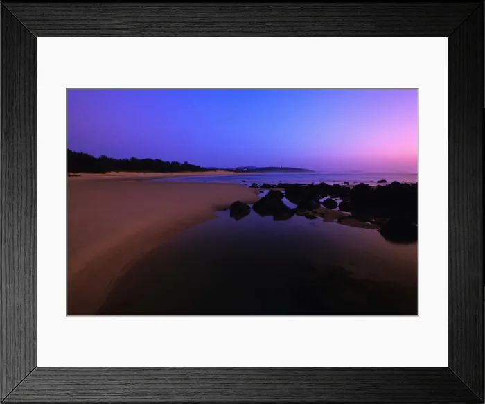 Framed Print : Dawn at Sawtell beach, New South Wales, Australia Framed Print : Dawn at Sawtell beach, New South Wales, Australia