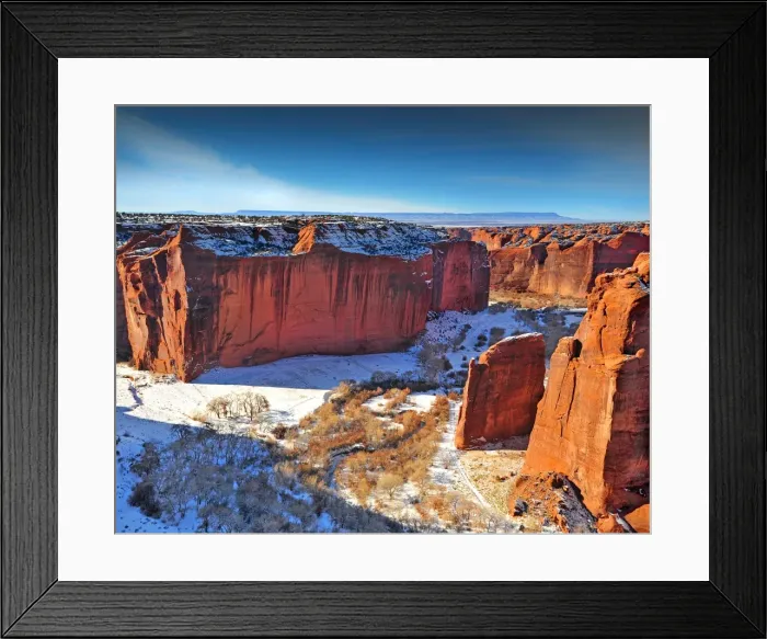 Framed Print : Winter in Canyon De Chelly, Arizona, south western United States of America