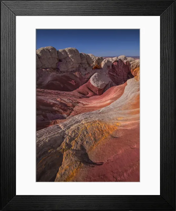 Framed Print : White Pocket, Paria Wilderness area of Arizona, south western United States of America Framed Print : White Pocket, Paria Wilderness area of Arizona, south western United States of America