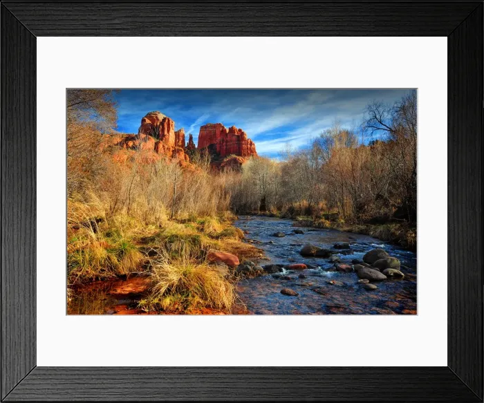 Framed Print : Sedona and the view to Courthouse rock, Arizona, south western United States of America Framed Print : Sedona and the view to Courthouse rock, Arizona, south western United States of America