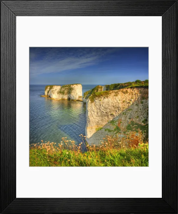 Framed Print : Old Harry rocks, Dorset, England, United Kingdom Framed Print : Old Harry rocks, Dorset, England, United Kingdom