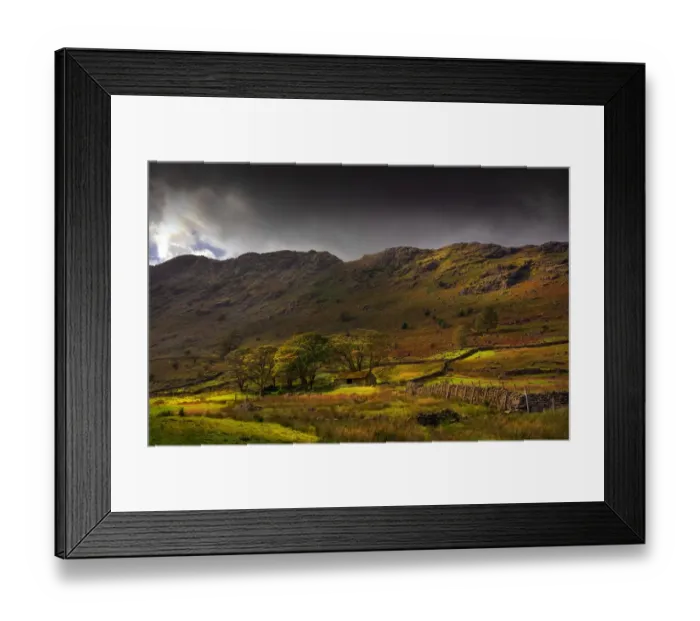 Framed Print : Old barn, Lake district, England, United Kingdom
