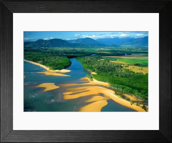 Framed Print : Areial view of the Cairns area, north Queensland, Australia Framed Print : Areial view of the Cairns area, north Queensland, Australia