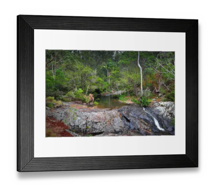 Framed Print : Cedar creek, Mount Tamborine, Queensland, Australia