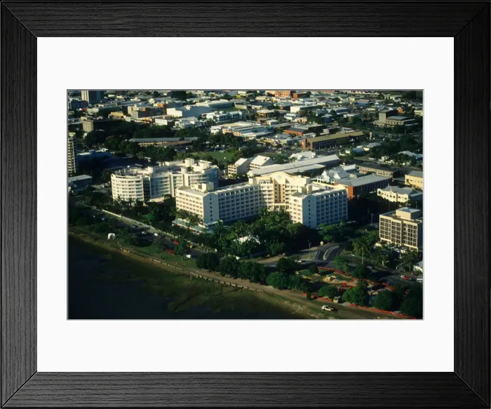 Framed Print : Areial view of the Cairns area, north Queensland, Australia Framed Print : Areial view of the Cairns area, north Queensland, Australia