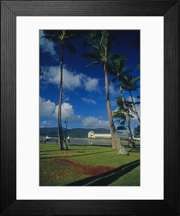 Framed Print : Along the Cairns waterfront, north Queensland, Australia