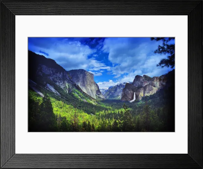 Framed Print : Spring-time in the Yosemite National Park, California, Western United States of America