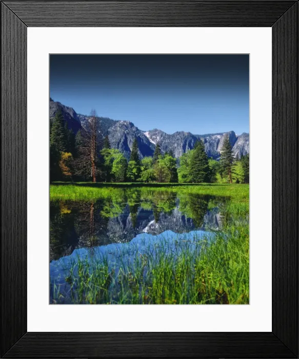 Framed Print : Spring-time in the Yosemite National Park, California, Western United States of America
