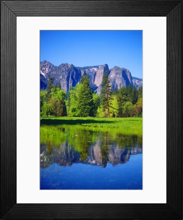 Framed Print : Spring-time in the Yosemite National Park, California, southern United States of America