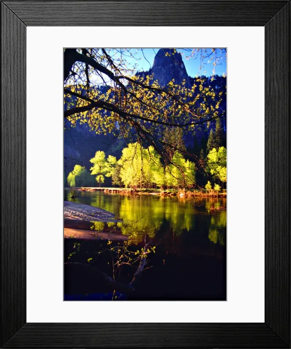 Framed Print : Spring-time in the Yosemite National Park, California, southern United States of America
