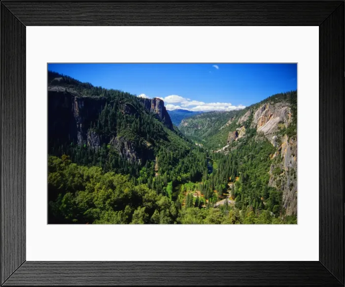 Framed Print : Spring-time in the Yosemite National Park, California, southern United States of America