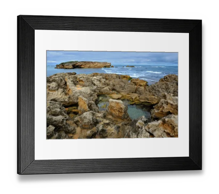 Framed Print : Sting Ray bay, eastern Victorian coastline, Australia