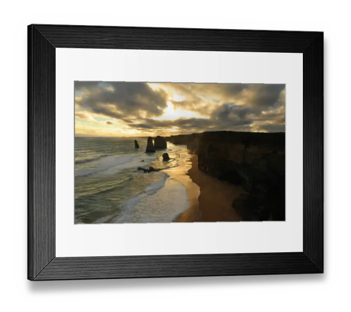 Framed Print : Shipwreck coastline, western Victoria, Australia