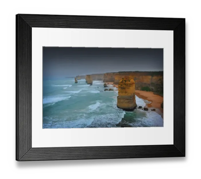 Framed Print : Shipwreck coastline, western Victoria, Australia