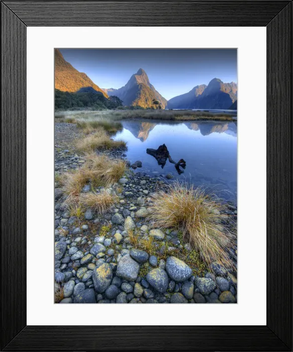 Framed Print : Mitre Peak, Milford sound, South Island, New Zealand