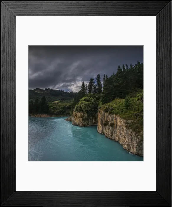 Framed Print : Opuha river Canyon, South Island, New Zealand