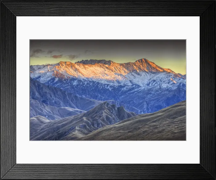 Framed Print : Mount Aurum Dawn, South Island, New Zealand