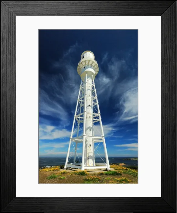 Framed Print : Currie lighthouse, King Island, Bass Strait, Tasmania, Australia