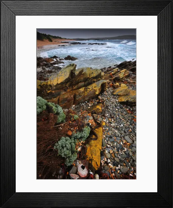 Framed Print : Stokes point, Southern end of King Island, Bass Strait, Tasmania, Australia Framed Print : Stokes point, Southern end of King Island, Bass Strait, Tasmania, Australia