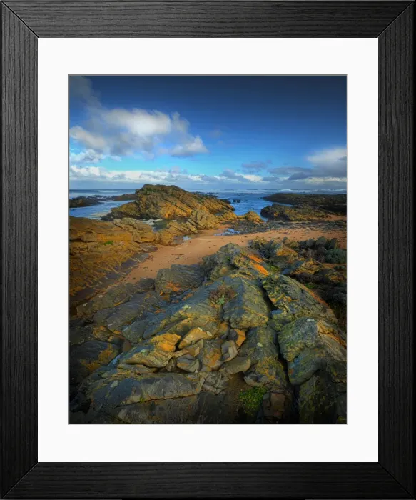 Framed Print : Stokes point, Southern end of King Island, Bass Strait, Tasmania, Australia Framed Print : Stokes point, Southern end of King Island, Bass Strait, Tasmania, Australia