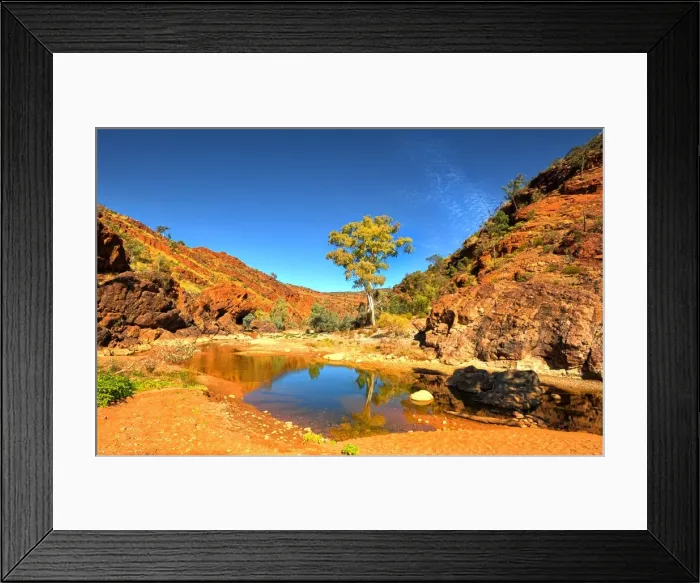 Framed Print : Stubbs waterhole, northern Flinders Ranges, South Australia Framed Print : Stubbs waterhole, northern Flinders Ranges, South Australia