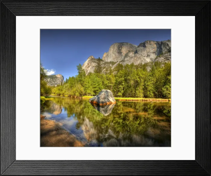 Framed Print : Mirror Lake, Yosemite national park, California, USA