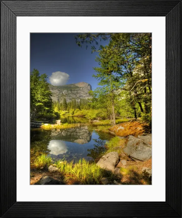 Framed Print : Mirror Lake, Yosemite national park, California, USA