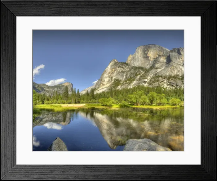 Framed Print : Mirror Lake, Yosemite national park, California, USA