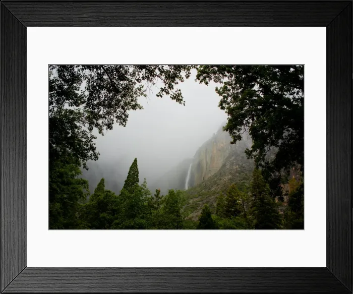 Framed Print : Mist descending, Yosemite national park, California, USA Framed Print : Mist descending, Yosemite national park, California, USA