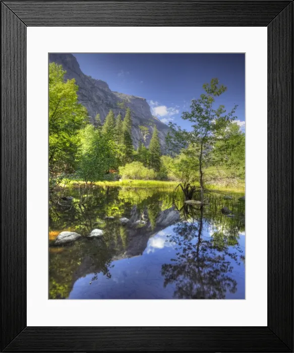 Framed Print : Mirror Lake, Yosemite national park, California, USA
