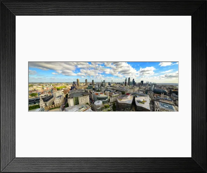 Framed Print : A birds eye view of the city of London, England, United Kingdom
