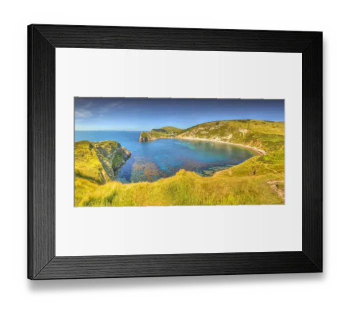 Framed Print : Lulworth cove, on the Jurassic coastline of Dorset, England, United Kingdom Framed Print : Lulworth cove, on the Jurassic coastline of Dorset, England, United Kingdom