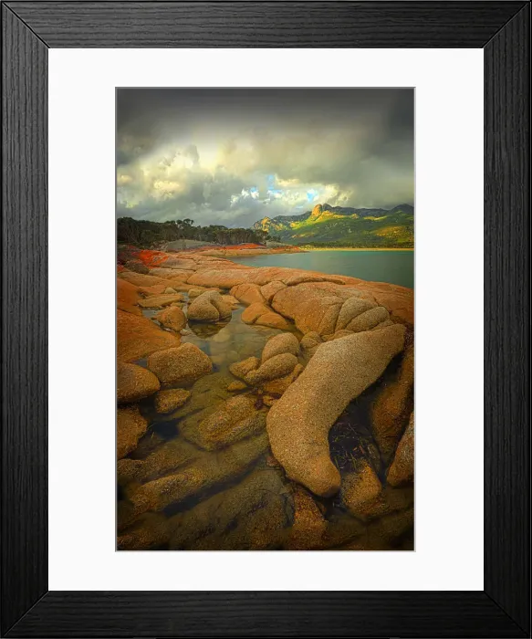 Framed Print : The beautiful and very scenic area known as Trousers point, near Lacotta, Flinders Island, part of the Furneaux group, eastern Bass Strait, Tasmania Framed Print : The beautiful and very scenic area known as Trousers point, near Lacotta, Flinders Island, part of the Furneaux group, eastern Bass Strait, Tasmania