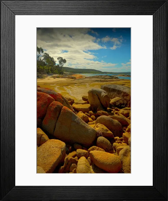 Framed Print : Tanners bay, Flinders Island, part of the Furneaux group, eastern Bass Strait, Tasmania Framed Print : Tanners bay, Flinders Island, part of the Furneaux group, eastern Bass Strait, Tasmania