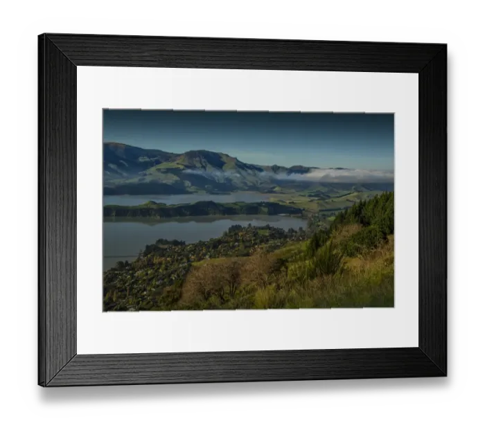 Framed Print : An overview of Lyttelton Harbour, just outside the city of Christchurch, south island, New Zealand Framed Print : An overview of Lyttelton Harbour, just outside the city of Christchurch, south island, New Zealand