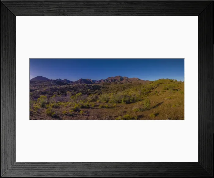 Framed Print : A panorama of the Glass Range, Flinders Ranges national park, South Australia Framed Print : A panorama of the Glass Range, Flinders Ranges national park, South Australia