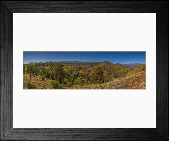 Framed Print : A panorama of the Glass Range, Flinders Ranges national park, South Australia