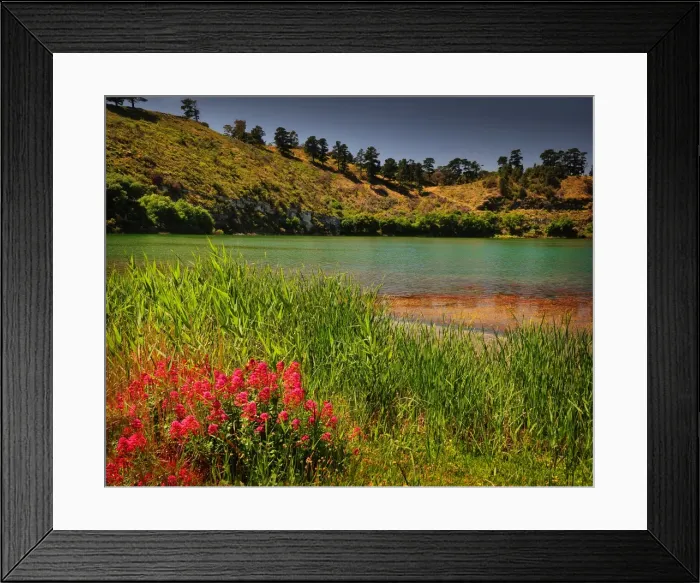 Framed Print : Crater lake, a smaller body of water within the nature reserve of the Blue Lake, Mount Gambier, South Australia Framed Print : Crater lake, a smaller body of water within the nature reserve of the Blue Lake, Mount Gambier, South Australia