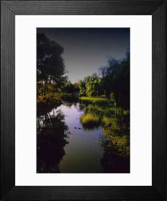 Framed Print : Waterway and Parklands in the Clare Valley, South Australia Framed Print : Waterway and Parklands in the Clare Valley, South Australia