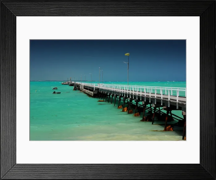 Framed Print : Coastal view at Beachport, A small fishing community in South Australia Framed Print : Coastal view at Beachport, A small fishing community in South Australia