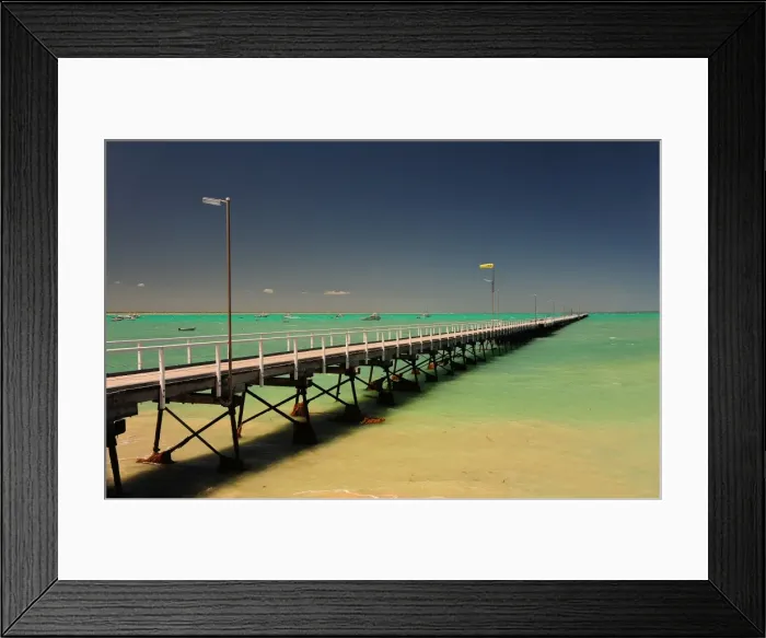 Framed Print : Coastal view at Beachport, A small fishing community in South Australia Framed Print : Coastal view at Beachport, A small fishing community in South Australia