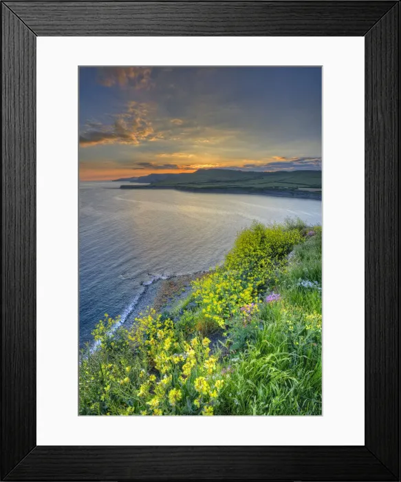 Framed Print : Kimmeridge bay, Jurassic coastline of Dorset, south west England
