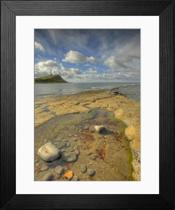 Framed Print : The rocky coastline of Kimmeridge bay, Jurassic coastline of Dorset, south west England