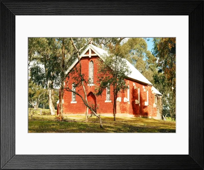 Framed Print : A country church near Dalesford, Central Victoria Framed Print : A country church near Dalesford, Central Victoria