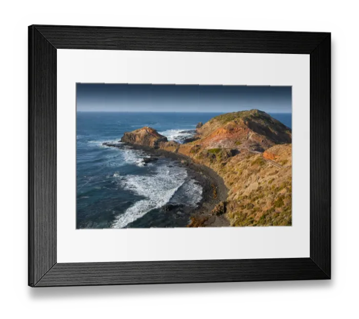 Framed Print : Cape Schanck, on the coastline of the Mornington peninsular, Victoria, Australia Framed Print : Cape Schanck, on the coastline of the Mornington peninsular, Victoria, Australia