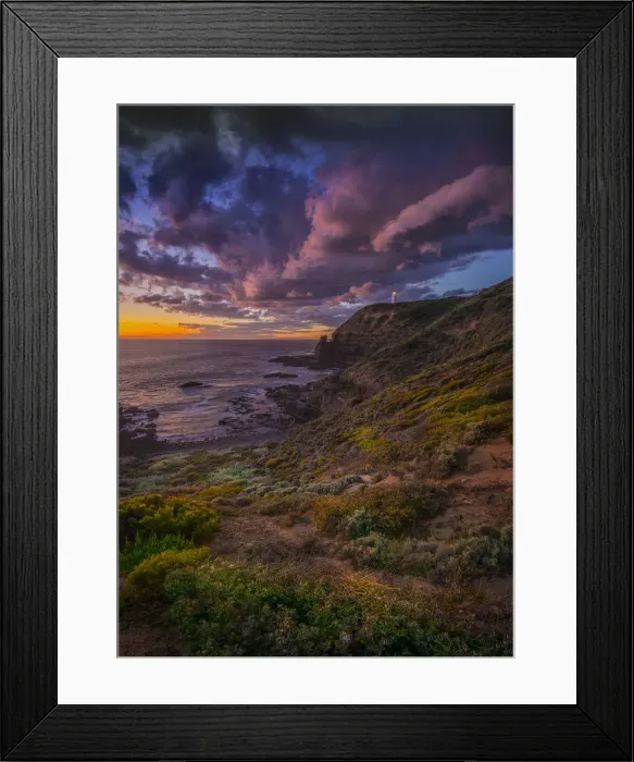 Framed Print : Cape Schanck, on the coastline of the Mornington peninsular, Victoria, Australia Framed Print : Cape Schanck, on the coastline of the Mornington peninsular, Victoria, Australia